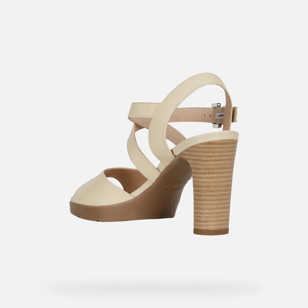 Geox Bayan Sandalet Bej Rengi - Annya - FYE-920534